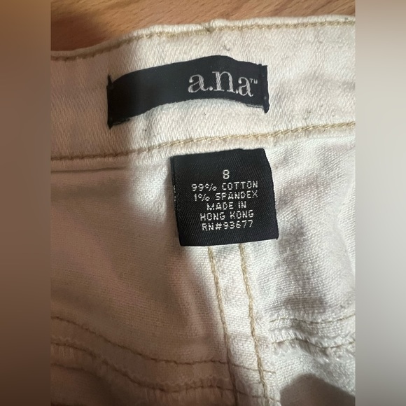 White wide leg/boot leg pants - Picture 2 of 3